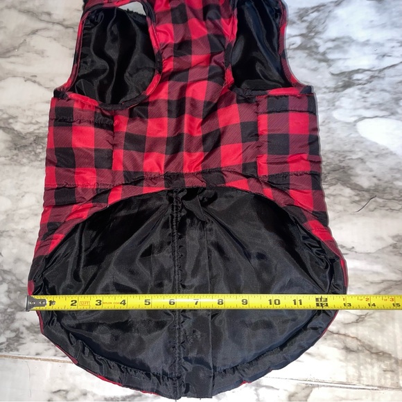 Plaid Puffer Jacket for dogs - Picture 4 of 7